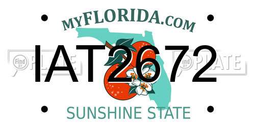 IAT2672 Florida License Plate