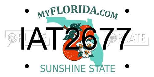 IAT2677 Florida License Plate