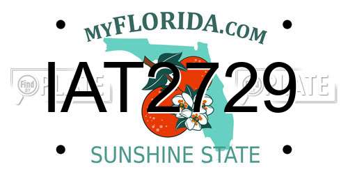 IAT2729 Florida License Plate