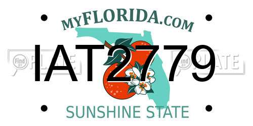 IAT2779 Florida License Plate