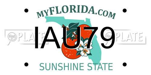 IAU79 Florida License Plate