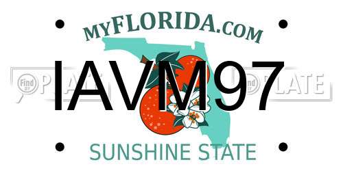 IAVM97 Florida License Plate