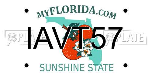 IAVT57 Florida License Plate