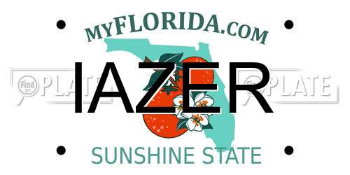 IAZER Florida License Plate