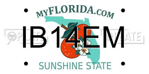 IB14EM Florida License Plate
