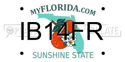IB14FR Florida License Plate