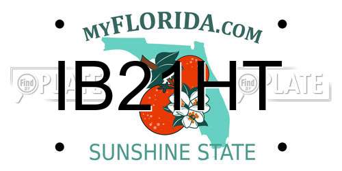 IB21HT Florida License Plate