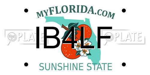 IB4LF Florida License Plate