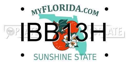 IBB13H Florida License Plate