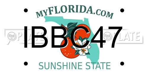IBBC47 Florida License Plate