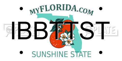 IBBTTST Florida License Plate