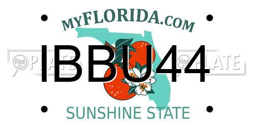 IBBU44 Florida License Plate