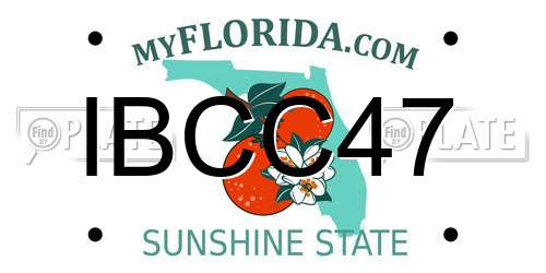 IBCC47 Florida License Plate