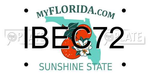 IBEC72 Florida License Plate