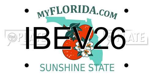 IBEV26 Florida License Plate