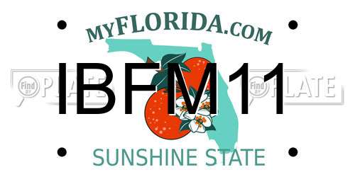 IBFM11 Florida License Plate
