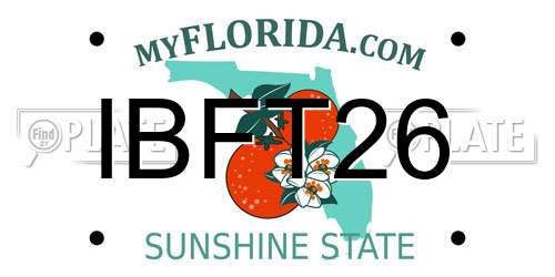 IBFT26 Florida License Plate