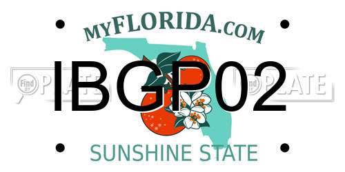 IBGP02 Florida License Plate