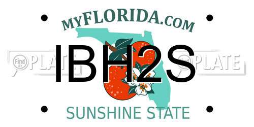IBH2S Florida License Plate