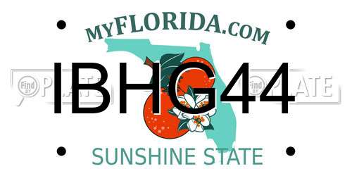 IBHG44 Florida License Plate