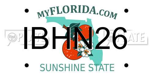 IBHN26 Florida License Plate