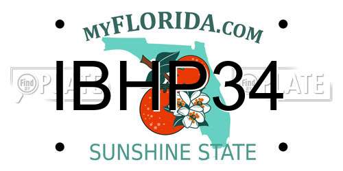 IBHP34 Florida License Plate