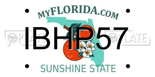 IBHP57 Florida License Plate