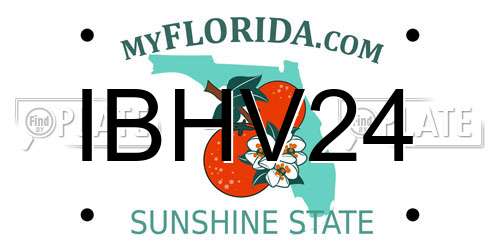 IBHV24 Florida License Plate