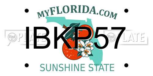 IBKP57 Florida License Plate