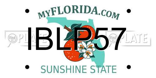 IBLP57 Florida License Plate