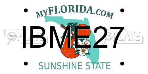 IBME27 Florida License Plate