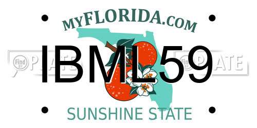 IBML59 Florida License Plate