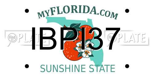 IBPI37 Florida License Plate