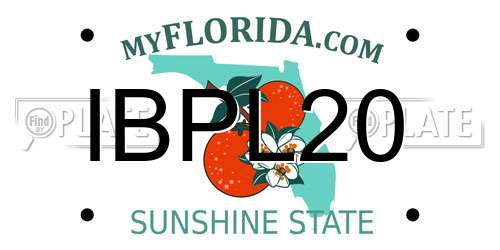 IBPL20 Florida License Plate