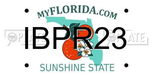 IBPR23 Florida License Plate