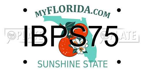 IBPS75 Florida License Plate