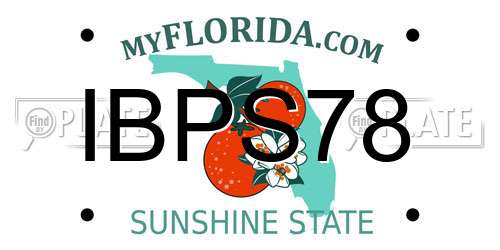 IBPS78 Florida License Plate