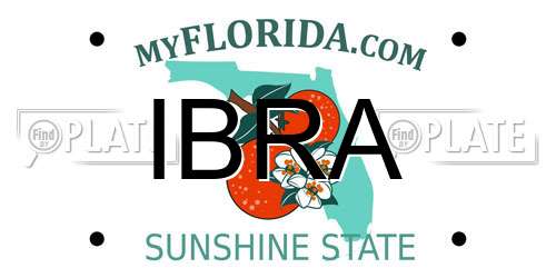 IBRA Florida License Plate