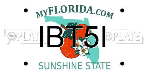 IBT5I Florida License Plate