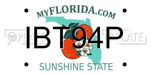 IBT94P Florida License Plate