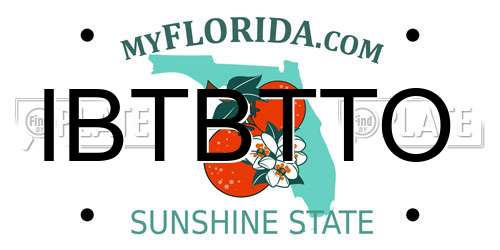 IBTBTTO Florida License Plate