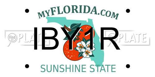 IBY1R Florida License Plate