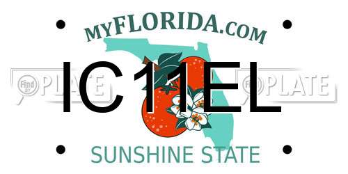 IC11EL Florida License Plate
