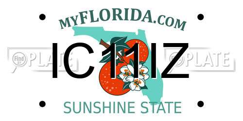 IC11IZ Florida License Plate