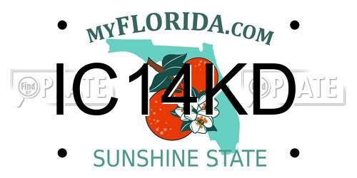 IC14KD Florida License Plate