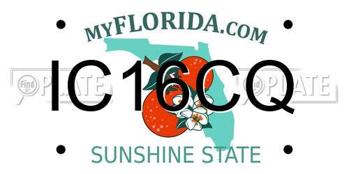 IC16CQ Florida License Plate