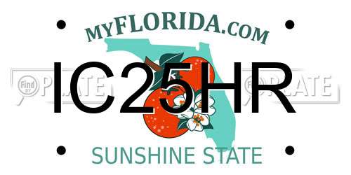 IC25HR Florida License Plate