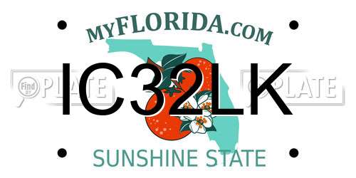 IC32LK Florida License Plate