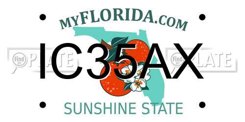 IC35AX Florida License Plate