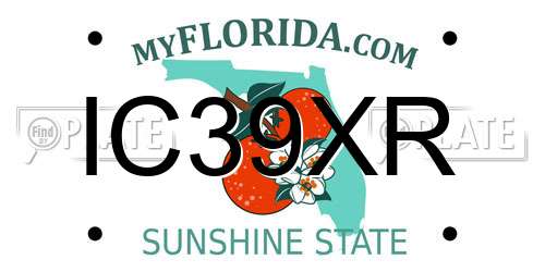 IC39XR Florida License Plate